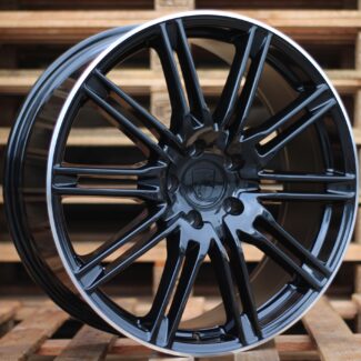 R18x8 5X130 ET 50 71.6 BY476 Black+Polished Lip (BLPL) For PORCH (P1)