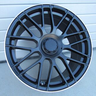 R18x8 5X112 ET 45 66.6 B1268 Black Half Matt+Polished Lip (BLHMPL) For MER (P+Z1+Z6) (Rear+Front)