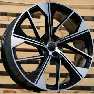 R18x8 5X112 ET 39 66.5 B5907 (IN5006) Black Polished (MB) For AUD (P2)