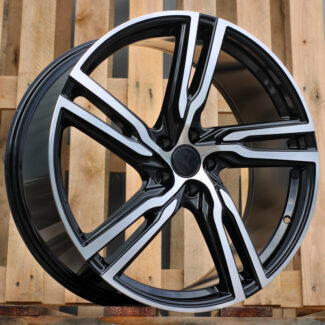 R18x8 5X108 ET 50 63.3 FE161 (BK5399) Black Polished (MB) For VOLVO (K2+D2)
