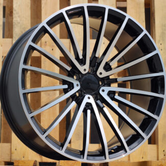 R19x9.5 5X112 ET 45 66.6 MR532 (FBX122) Black Polished (MB) For MER (Z5) (HYBRID FORGED Front+Rear)