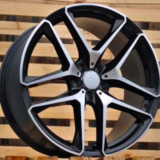 R21x10 5X112 ET 54 66.6 FE247 (IN5528) Black Polished (MB) For MER (K7) (REAR+FRONT)