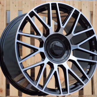 R21x10 5X112 ET 62.5 66.6 FE230 Black Polished (MB) For MER