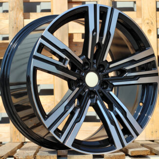 R19x8.5 5X112 ET 25 66.6 B1831 (IN5661) Black Polished (MB) For BMW