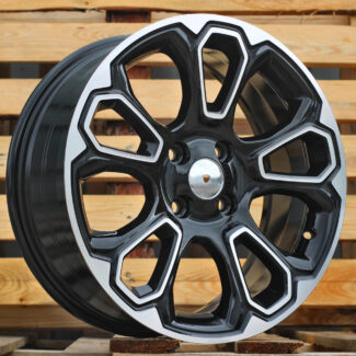 R17x7 4X108 ET 37.5 65.1 B1136 Black Polished (MB) For FORD (L6)