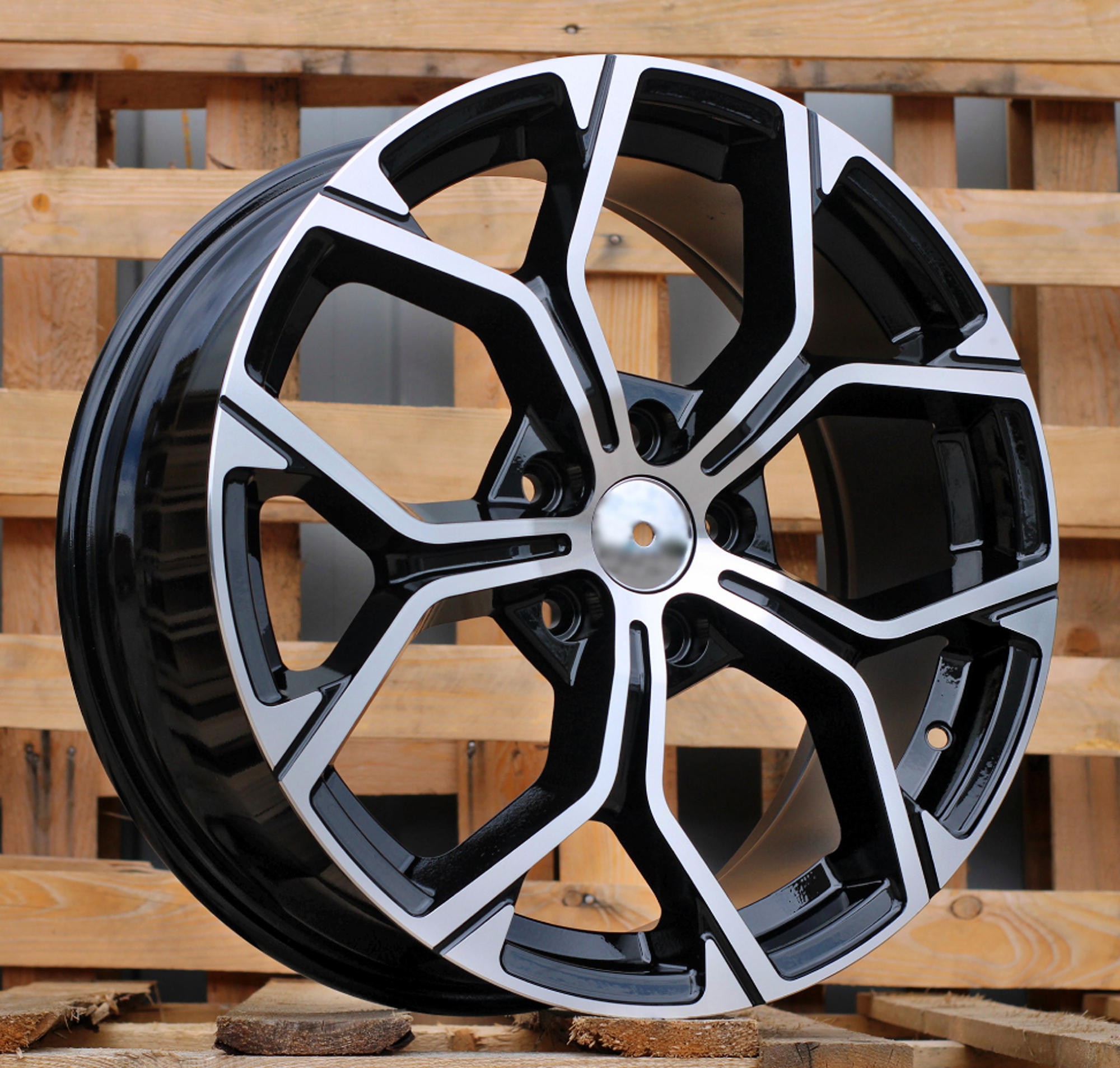 R18x7.5 5X112 ET 51 66.6 A056 Black Polished (MB) For BMW (K8) (X1/X2)
