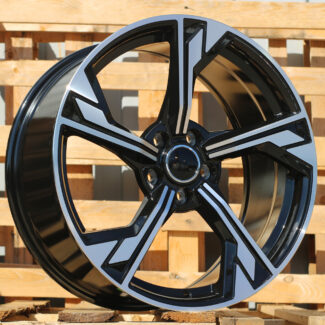 R17x7.5 5X112 ET 40 66.5 B5419 (IN5375) Black Polished (MB) For AUD (K8)