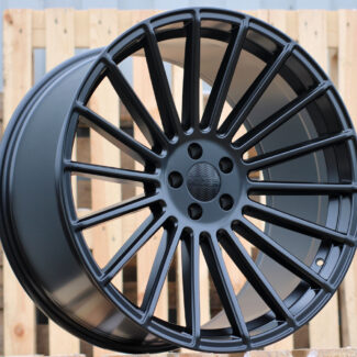 R22x11.5 5X120 ET 38 74.1 HX010 Black Half Matt (BLHM) For HAXER (Z3+Z6) (Rear+Front)