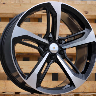 R22x9 5X112 ET 30 66.5 A513 (FR5191) Black Polished+Powder Coating (MBPC) For AUD (P1)