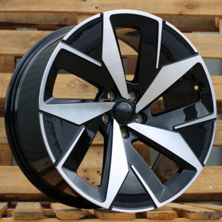R20x8 5X112 ET 45 57.1 I5647 Black Polished (MB) For VW (Z5) (ID.4/ID.5 (Front)