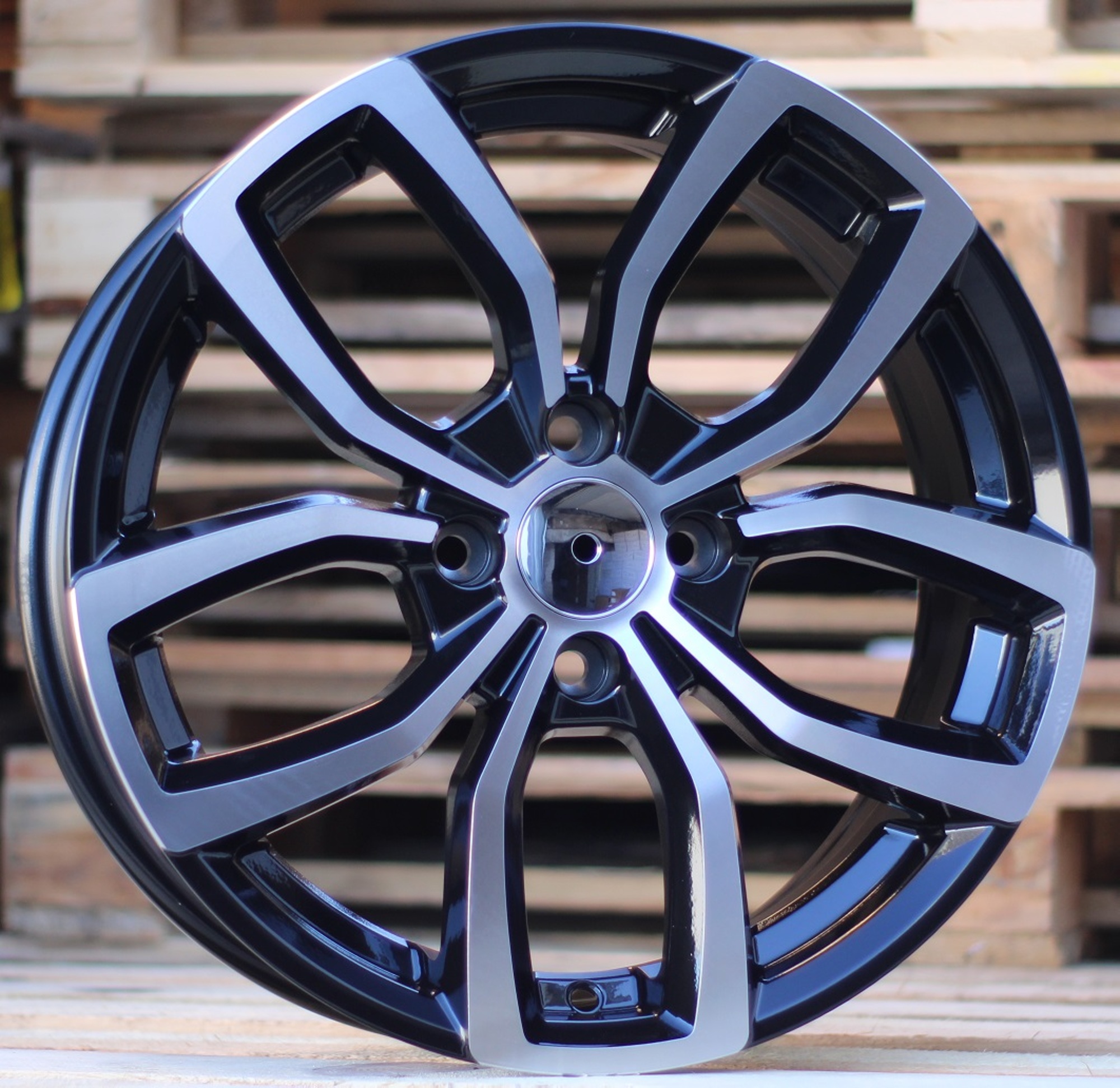 R16x6.5 4X100 ET 38 60.1 B5711 Black Polished (MB) For RENAU (L3)
