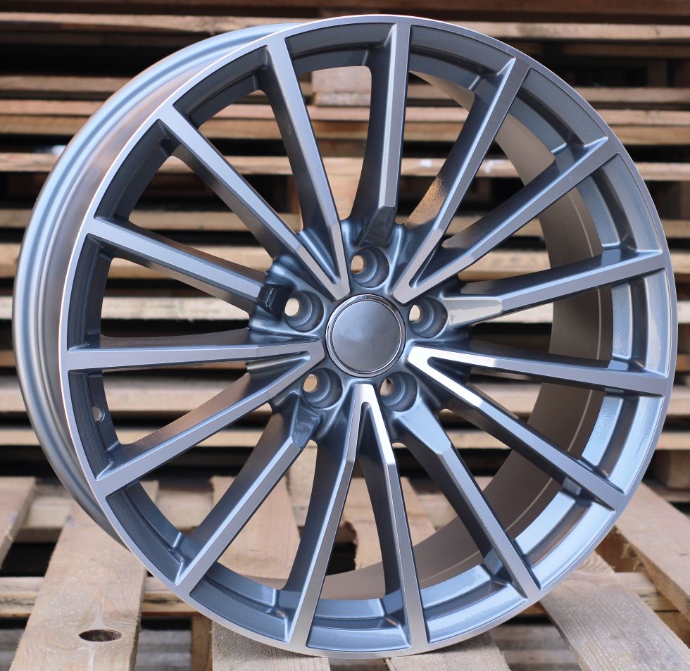 R18x8 5X112 ET 31 66.5 B5246 Grey Polished (MG) For AUD (K4)
