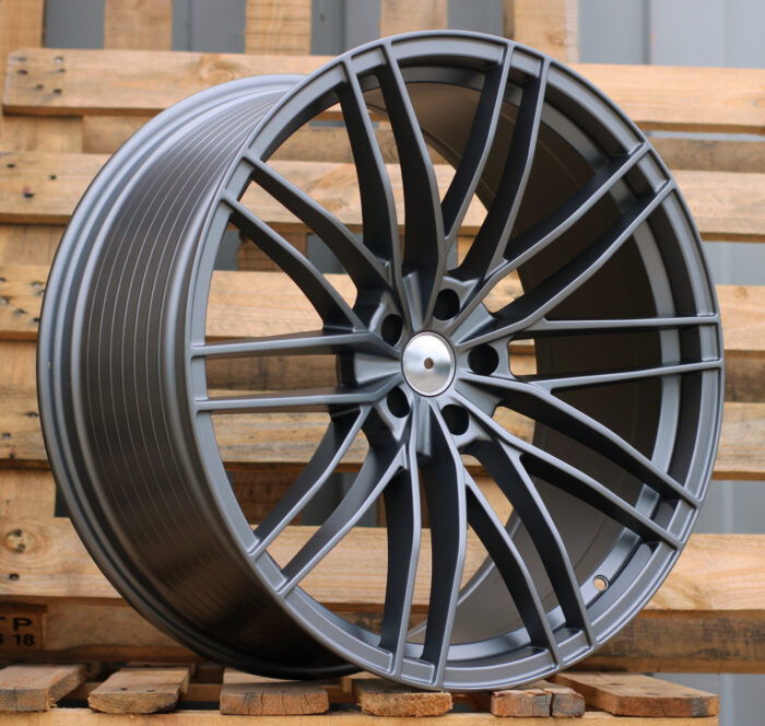 R23x10 5X112 ET 15 66.5 F1995 (IN417) Gun Metal Half Matt (GMHM) For AUD (Z5) (ABT Style)