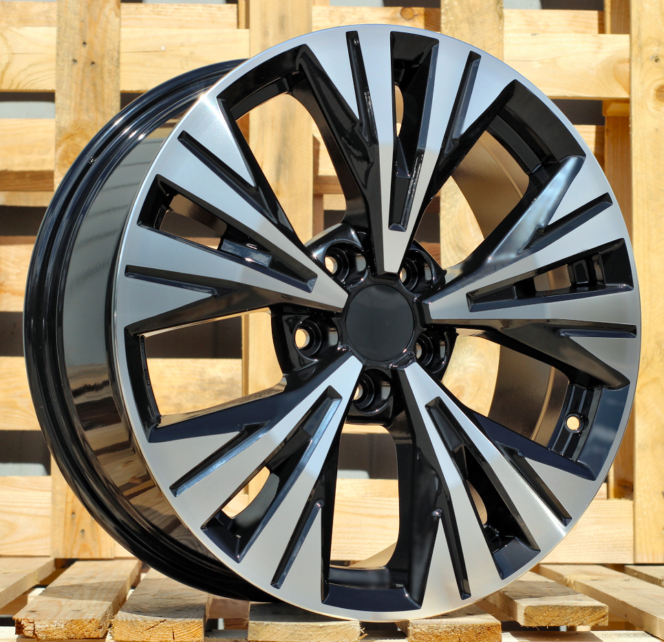 R18x7.5 5X114.3 ET 40 66.1 B1699 Black Polished (MB) For NISS (Z2)