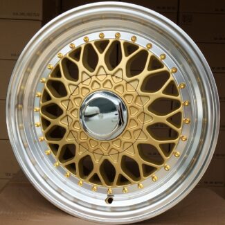 R17x7.5 10X112/120 ET 35 74.1 BY479 (XF135) Gold+Polished (YP) For RACIN (P1) (BBS Style)