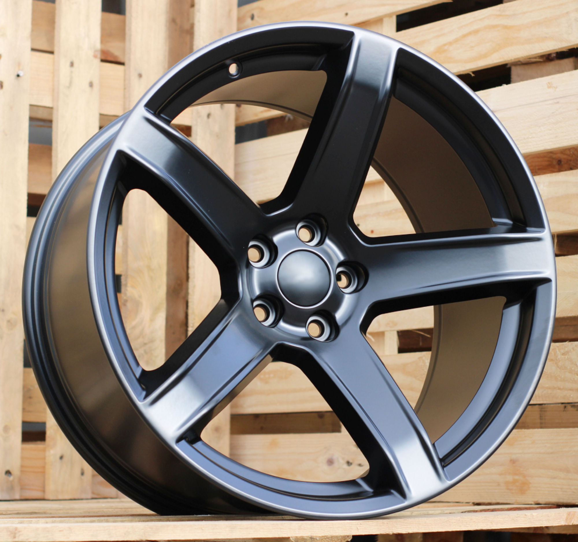 R18x7.5 5X115 ET 20 71.5 B1671 (A5855) Black Half Matt (BLHM) For DODGE (P)