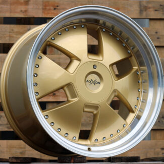 R20x11 5X112 ET 32 66.6 AT674 (LU1831) Gold+Polished (YP) For MER (K3) (MONOBLOCK Style Rear+Front)