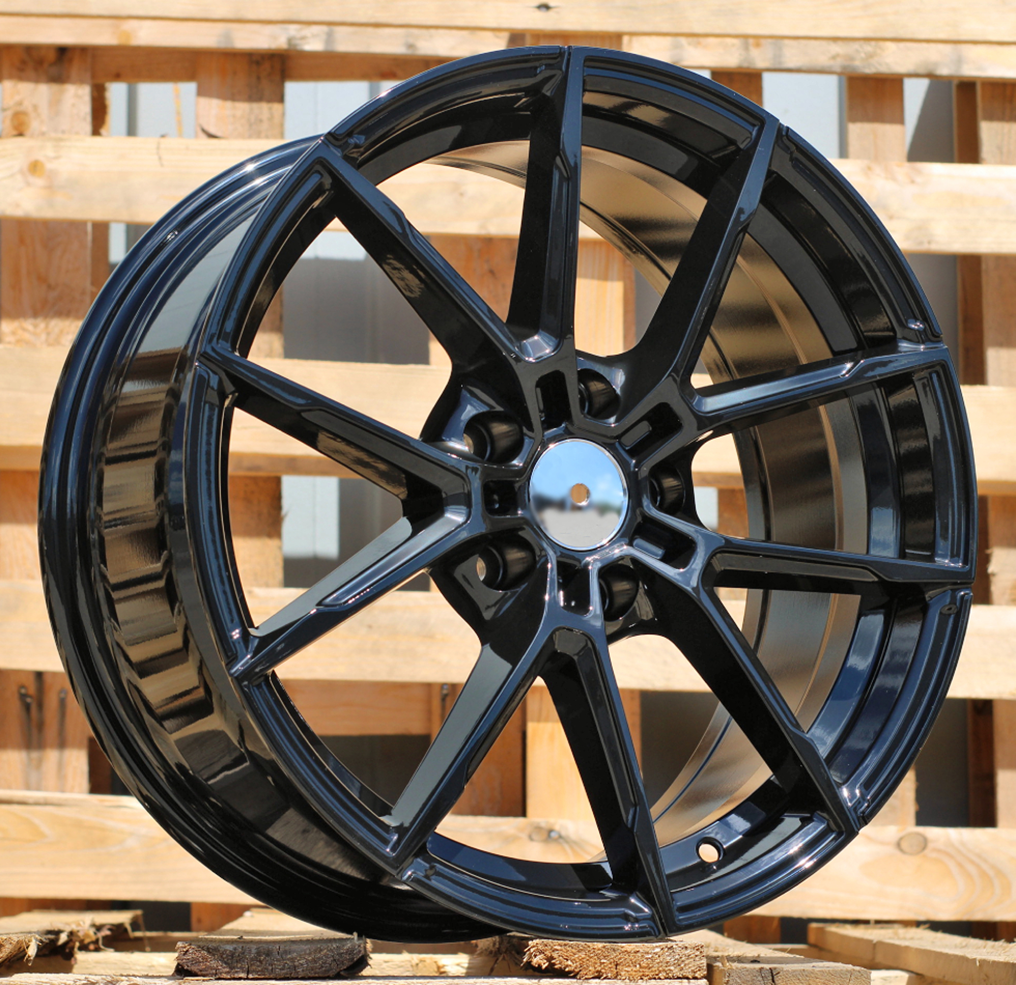 R17x7.5 5X112 ET 27 66.6 B5601 (D1740) Black (BL) For BMW (Z1)