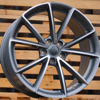 R18x8 5X112 ET 42 66.5 BK703 (IN5416/TS990) Grey Polished (MG) For AUD (A+P2+K8)
