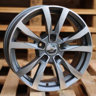 R16x6.5 5X108 ET 42 67.1 BK533 Grey Polished (MG) For RACIN