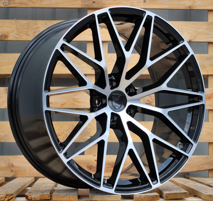 R20x9 5X112 ET 26 66.5 3S1067 (IN0397) Black Polished (MB) For PORCH (P2) (Rear+Front)