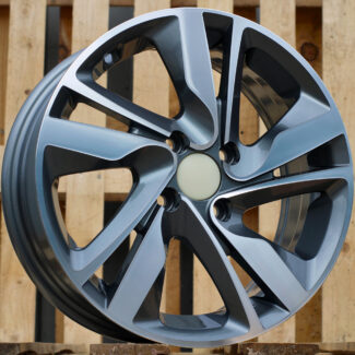 R15x6 4X100 ET 46 54.1 BK813 Grey Polished (MG) For HYUND (R)