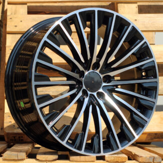 R18x8 5X112 ET 43 66.6 FBX132 Black Polished (MB) For MER (P1+Z5) (HYBRID FORGED)