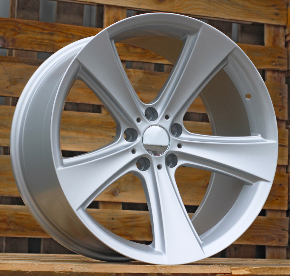 R17x8 5X120 ET 20 74.1 BK086 Silver (SI) For BMW (K4) (REAR+FRONT)
