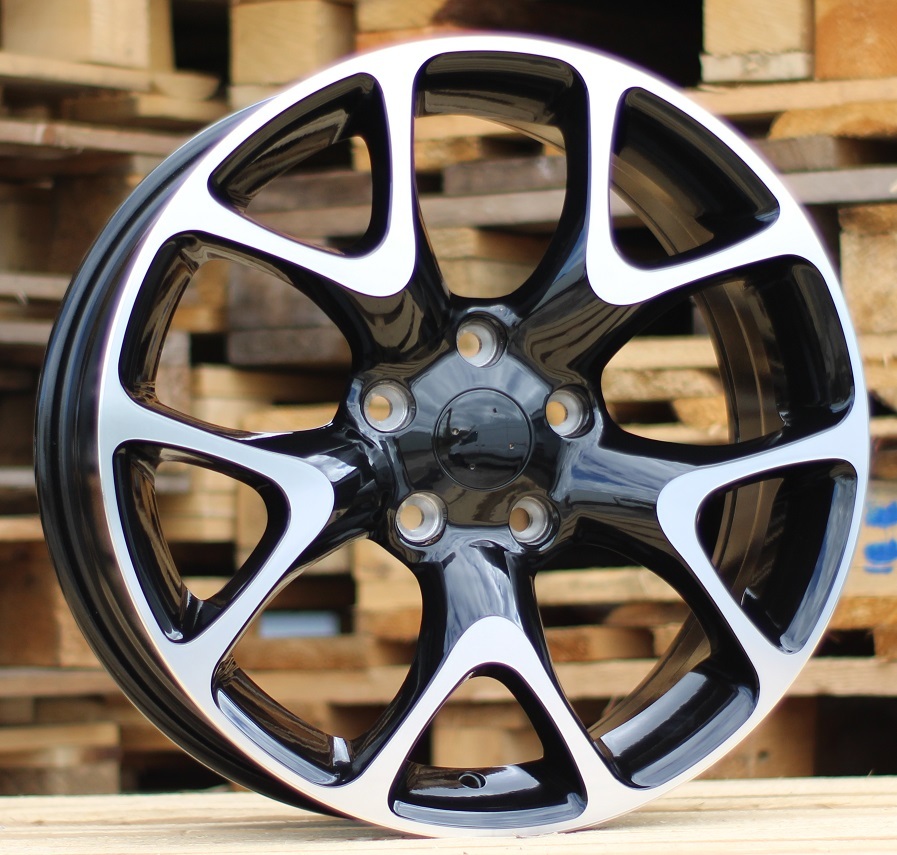 R16x6.5 5X110 ET 39 65.1 E236 (XF076) Black Polished (MB) For OPEL (P1)