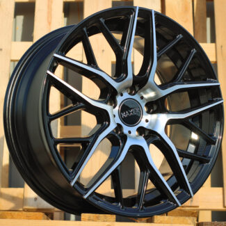 R18x8 5X112 ET 45 66.6 HX038 (B5426) Black Polished (MB) For HAXER (K4)