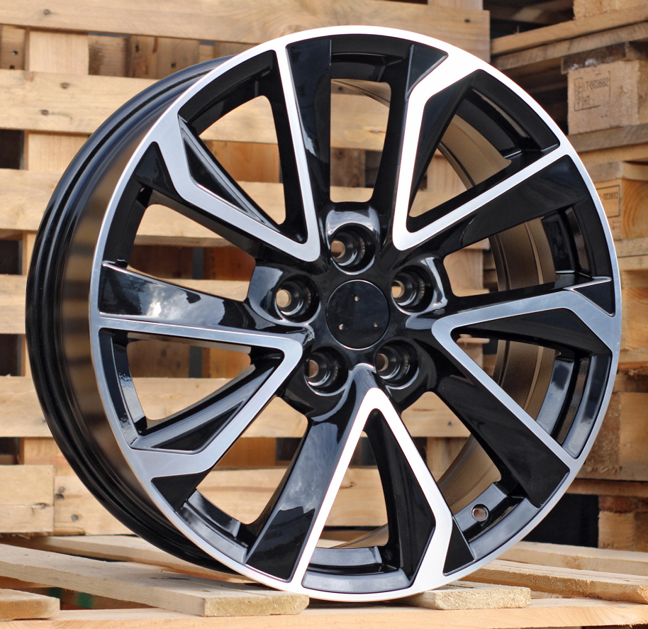R16x6.5 5X100 ET 39 54.1 B5463 Black Polished (MB) For TOYOT (R)
