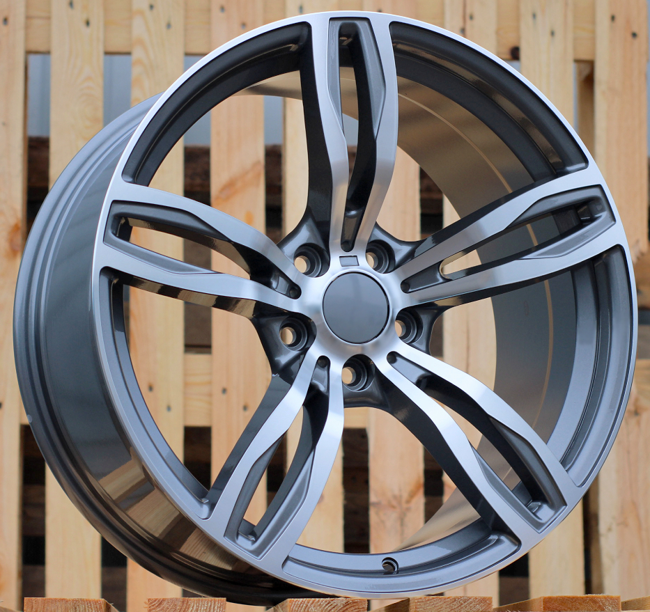 R17x8 5X120 ET 30 72.6 E492 (BK5728) Grey Polished (MG) For BMW (L1)