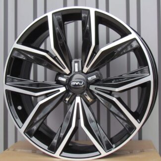 R19x8 5X112 ET 43 57.1 B1269 Black Polished (MB) For VW (Z2)