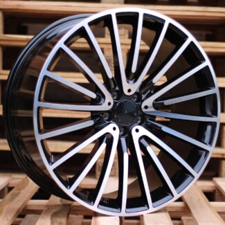 R18x8 5X112 ET 40 66.6 MR532 (FL-0235) Black Polished (MB) For MER (P1) (HYBRID FORGED)