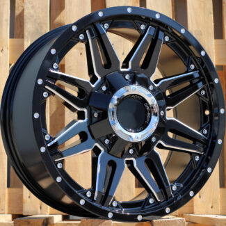 R20x9 10X114/127 ET 0 87.1 L1447 Black (BL) For 4X4 (K3) (Milling)