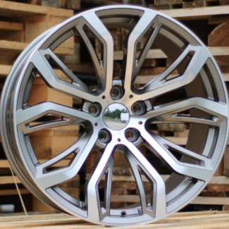 R20x10 5X120 ET 40 74.1 5040 (FR528) Grey Polished (MG) For BMW (P) (Rear+Front)