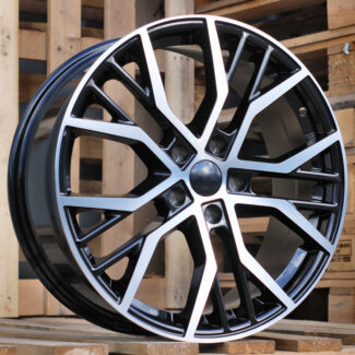 R16x7 5X112 ET 45 57.1 BK713 Black Polished (MB) For VW (R)
