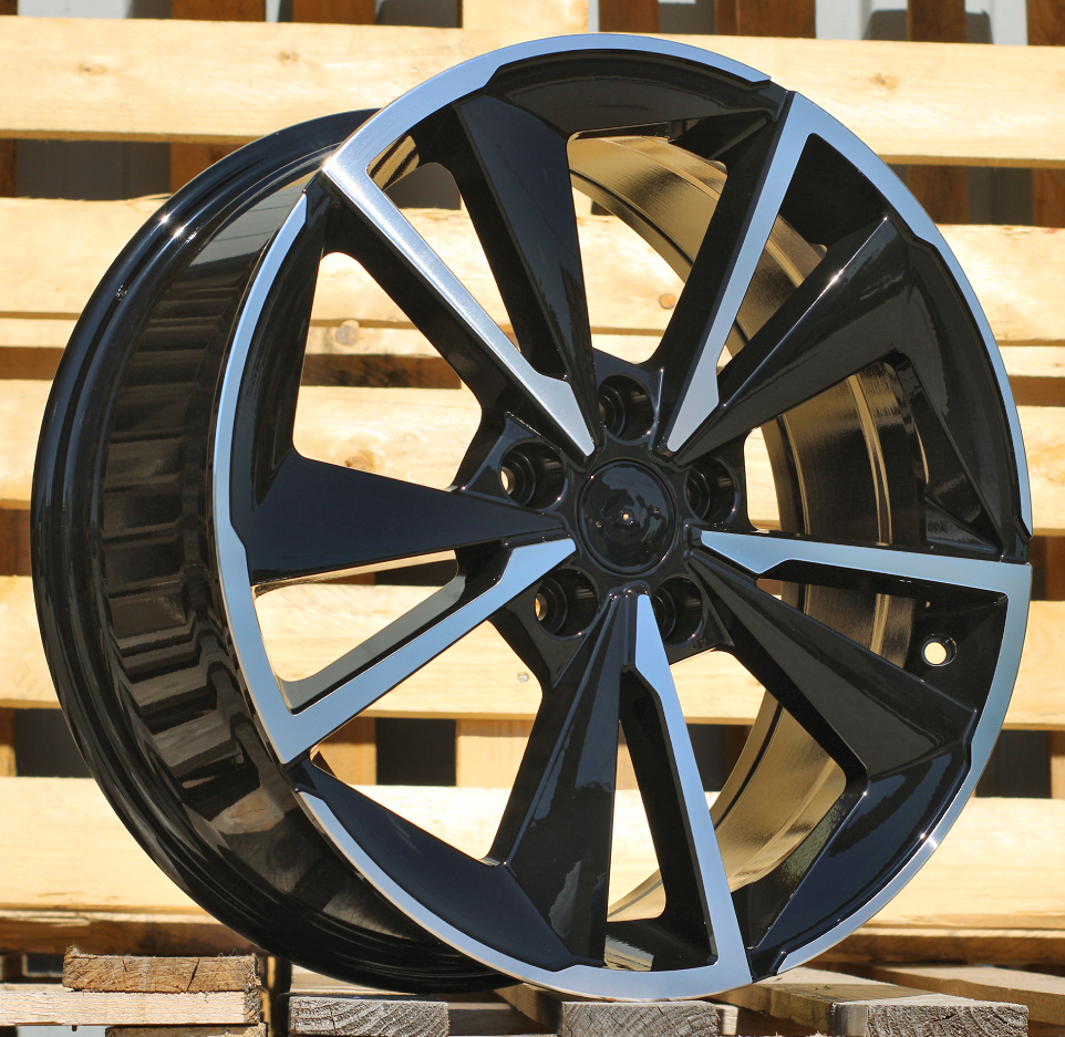 R18x7.5 5X114.3 ET 45 66.1 D1982 Black Polished (MB) For NISS (Z3+Z4) (Qashqai NEW Model)