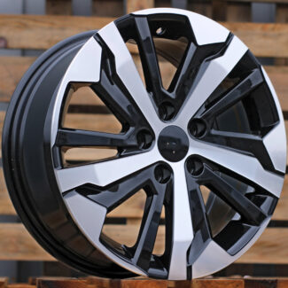 R17x7 5X108 ET 42 65.1 B5837 Black Polished (MB) For PEUG (L6+K4+P)