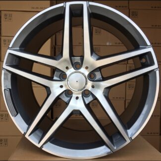 R19x9.5 5X112 ET 43 66.6 BK967 Grey Polished+Powder Coating (MGPC) For MER