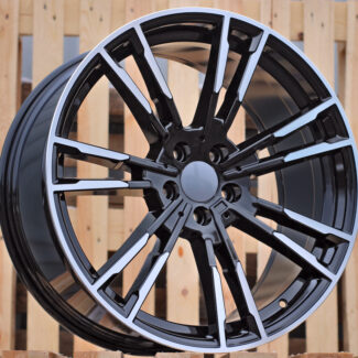 R18x8 5X120 ET 30 72.6 A7065 (BY1356) Black Polished (MB) For BMW (Z1)