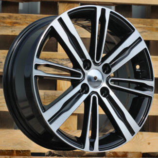 R15x6 4X100 ET 48 54.1 B5834 Black Polished (MB) For KIA (D1+P)