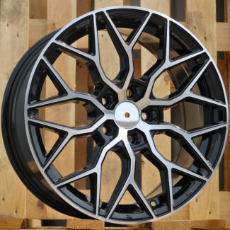 R17x7.5 5X100 ET 40 57.1 B5812 Black Polished (MB) For RACIN (K2) (Style Vossen)