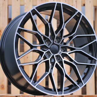 R20x8.5 5X112 ET 25 66.6 IN292 Black Polished (MB) For BMW (K7+K8) (Rear+Front)