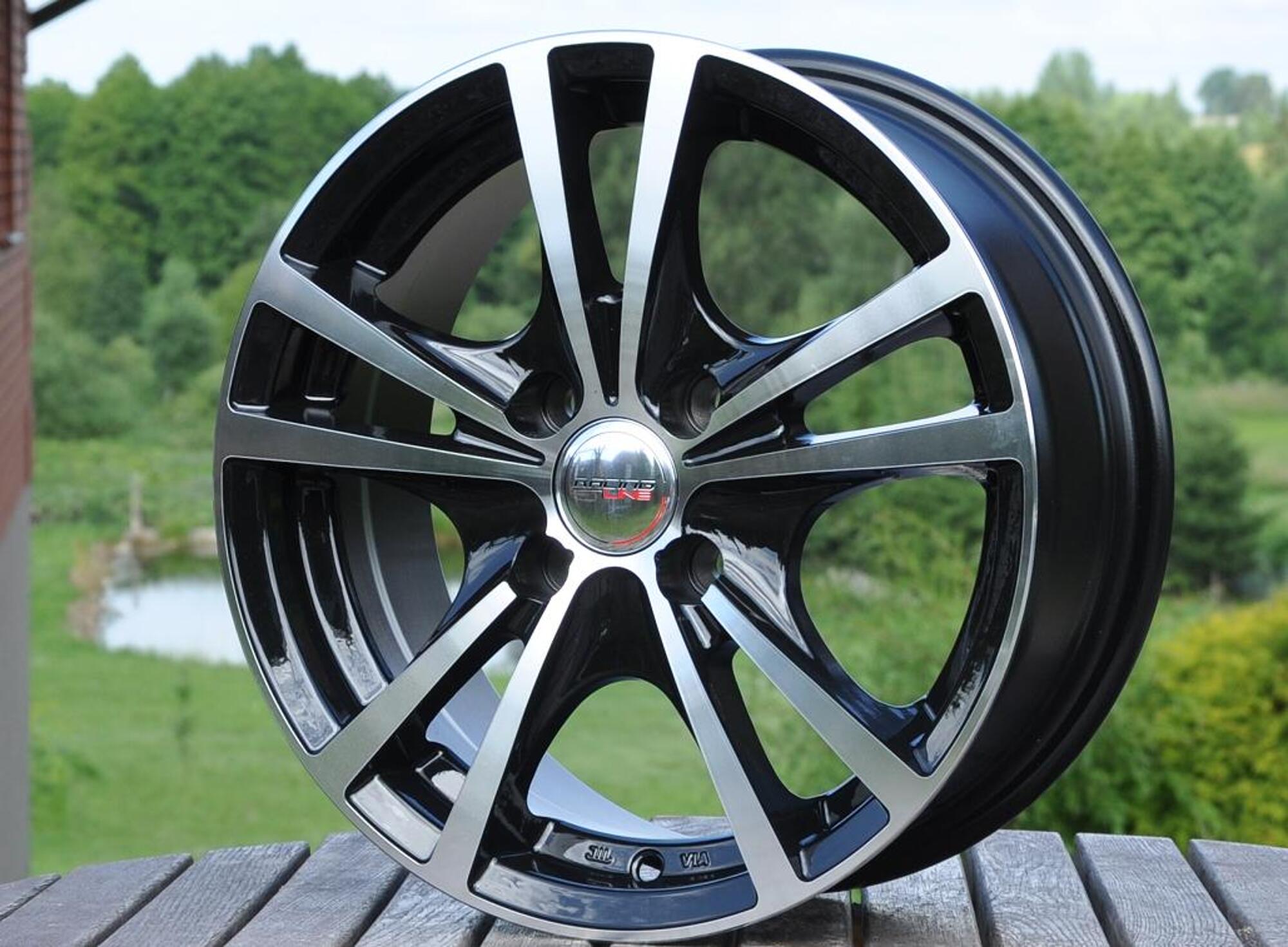 R14x6 4X114.3 ET 35 73.1 9114 Black Polished (MB) For RACIN