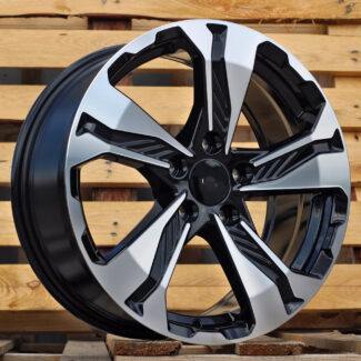 R17x7.5 5X114.3 ET 45 64.1 B5520 Black Polished (MB) For HOND (L1)