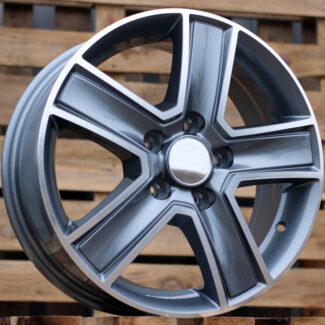 R15x6.5 5X118 ET 45 71.1 BK473 Grey Polished (MG) For 4X4 (K4) (max 1250kg)