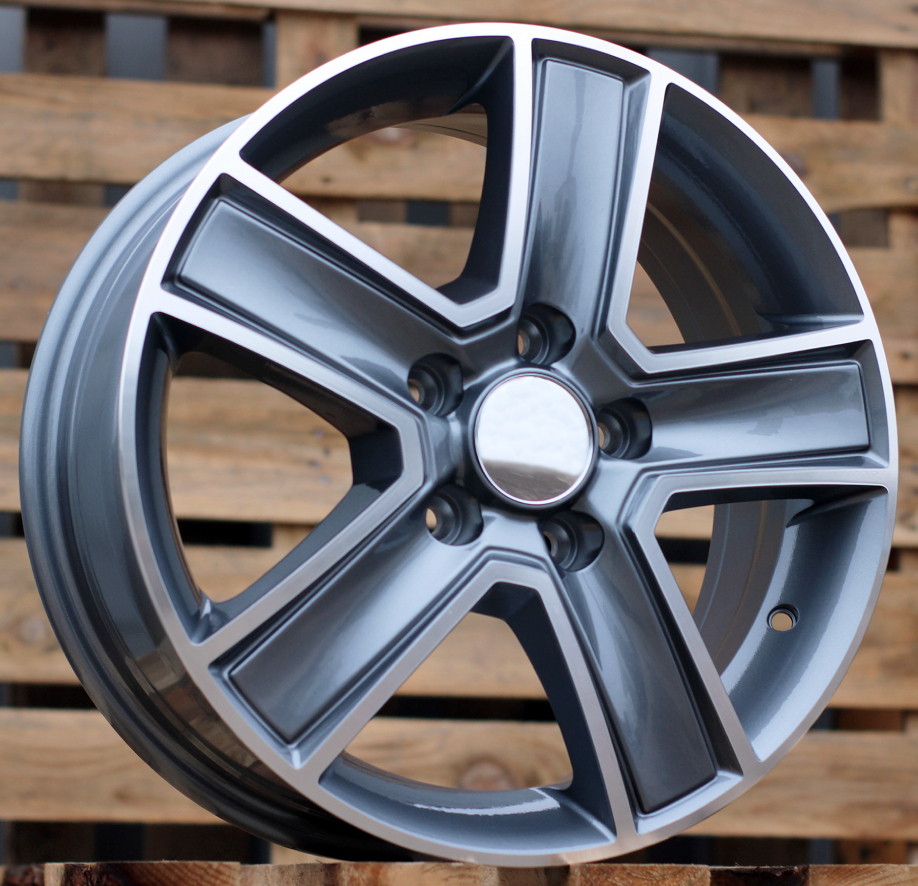 R15x6.5 5X160 ET 58 65.1 BK473 Grey Polished (MG) For FORD (D3+L6) (4x4 (max 1250kg)