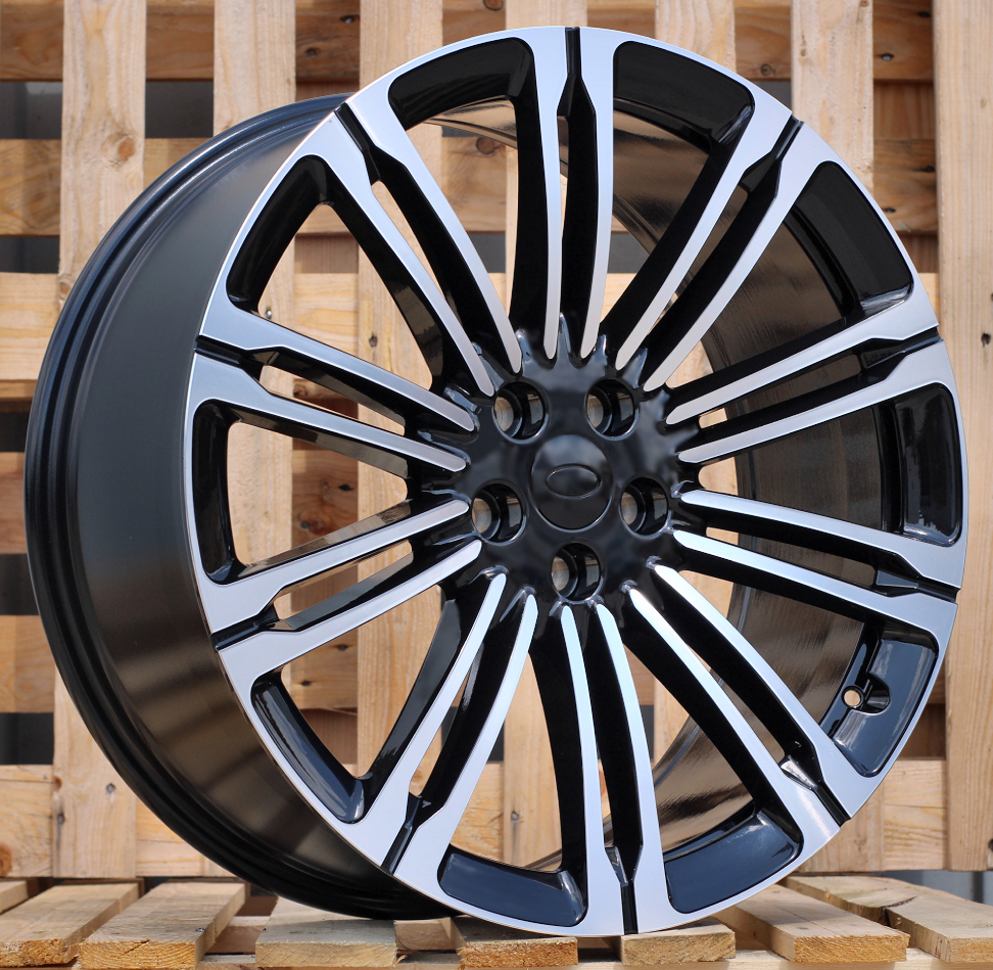 R22x9.5 5X120 ET 42.5 72.6 3S1066V (FBX190) Black Polished (MB) For LAND (P2) (HYBRID FORGED (For M14x1.5 bolts)