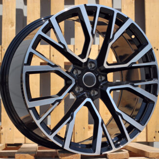 R20x10.5 5X112 ET 40 66.6 B5769 Black Polished (MB) For BMW (K2) (Rear+Front)